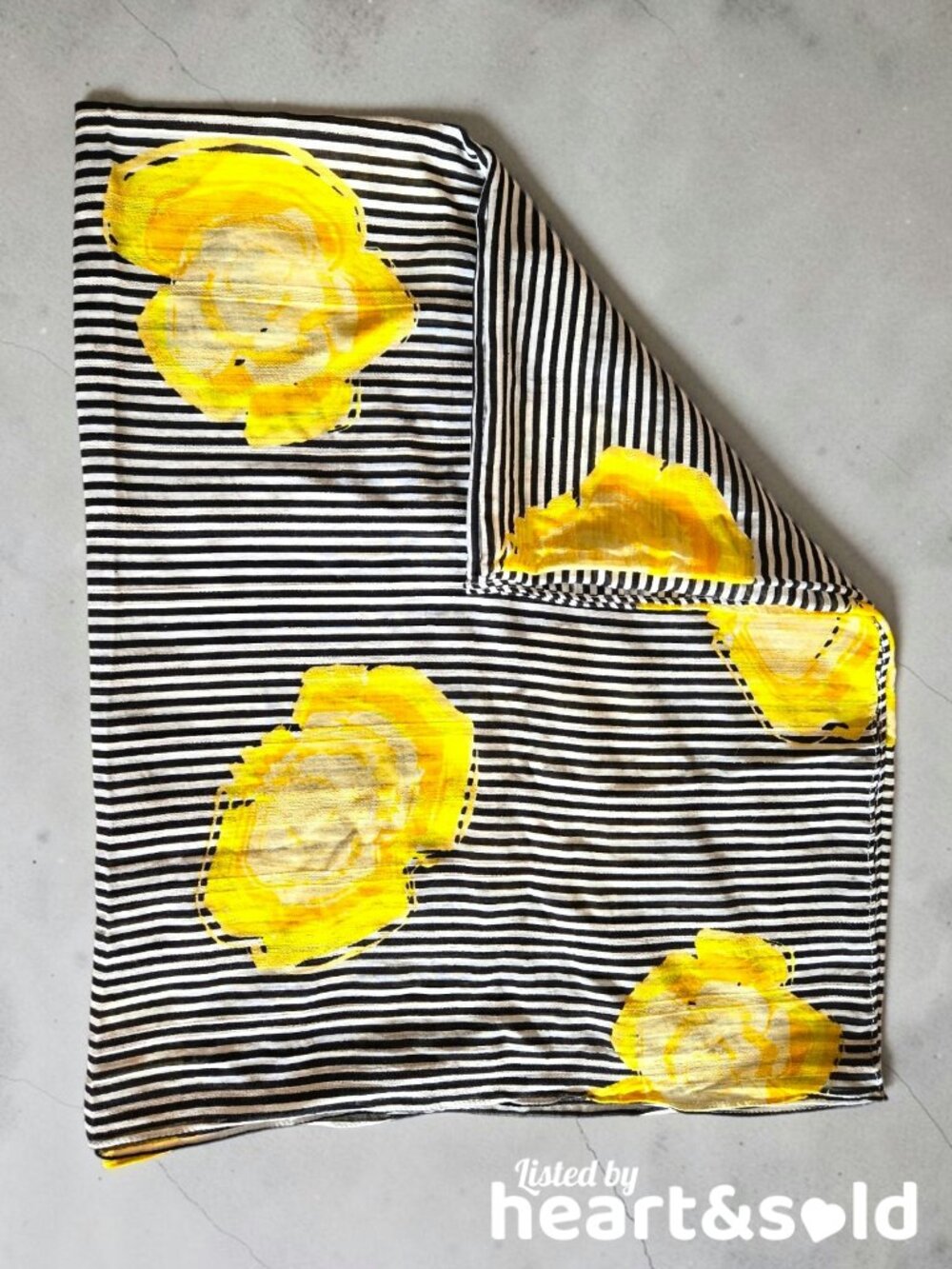 Zara Floral Stripe Lightweight Wrap Scarf